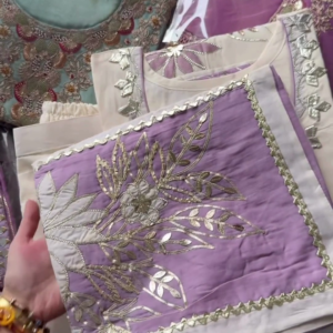Lavender Luxe Embroidered Suit – Festive Elegance at an Unbeatable Price