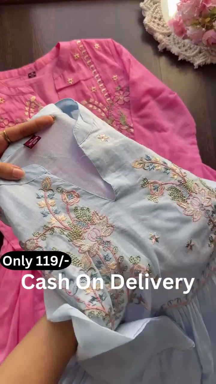 Elegant Pastel Embroidered Kurta Collection – Soft Hues, Timeless Charm - Image 7