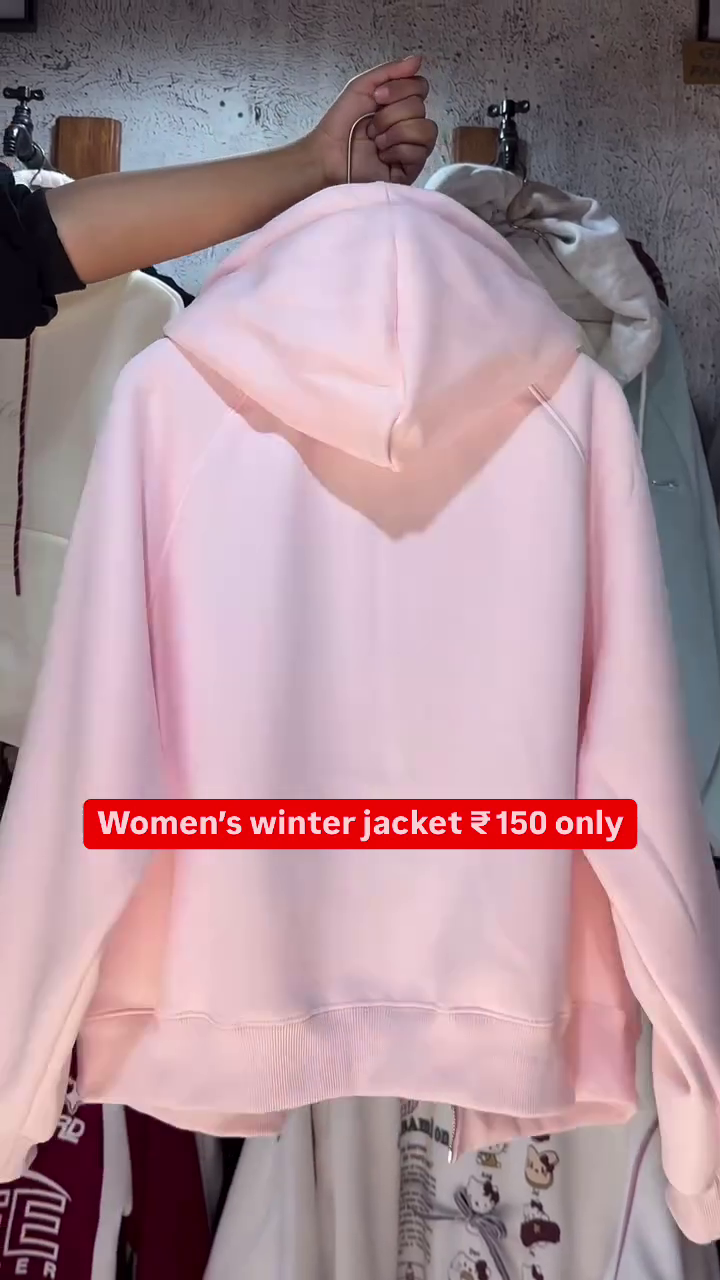 Women’s Winter Jacket – Cozy Zip Hoodie at Just ₹150 - Image 3