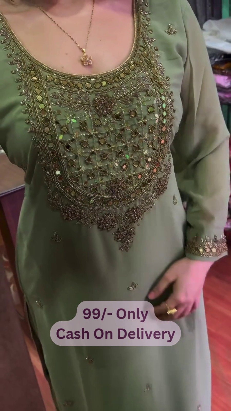 Premium Embroidered Suit – Graceful Ethnic Look - Image 2