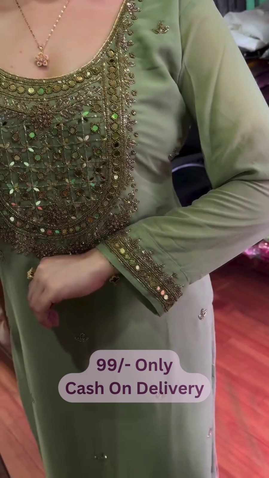 Premium Embroidered Suit – Graceful Ethnic Look - Image 5