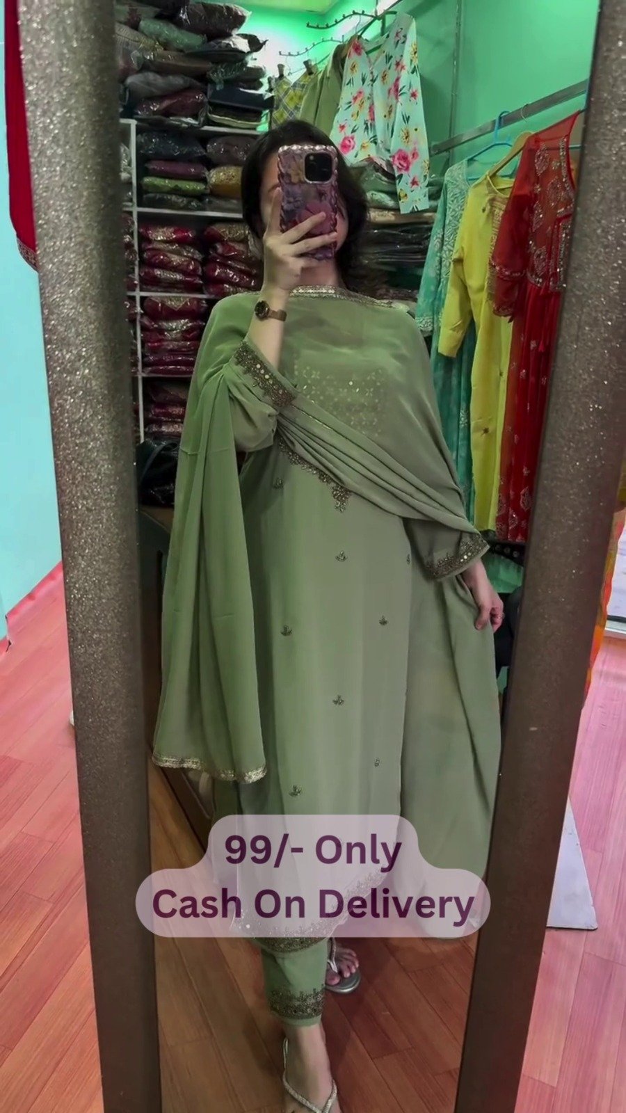 Premium Embroidered Suit – Graceful Ethnic Look - Image 7